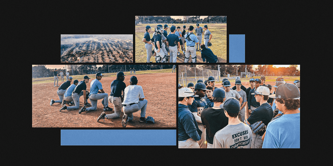 For Palisades High players, baseball offers normalcy amid a charred L.A. landscape