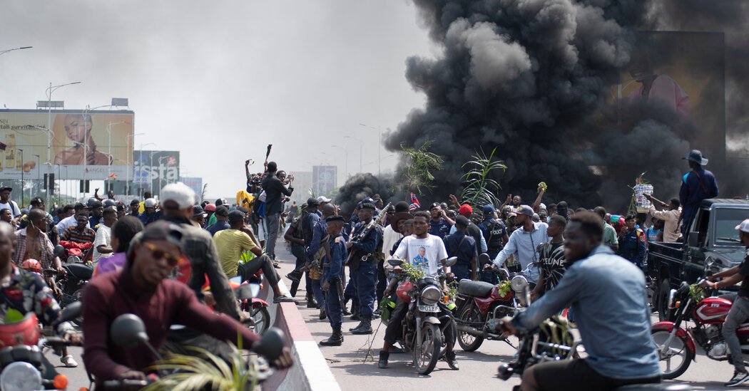 Protesters Attack Embassies in Congo Amid Fury Over Rebel Violence