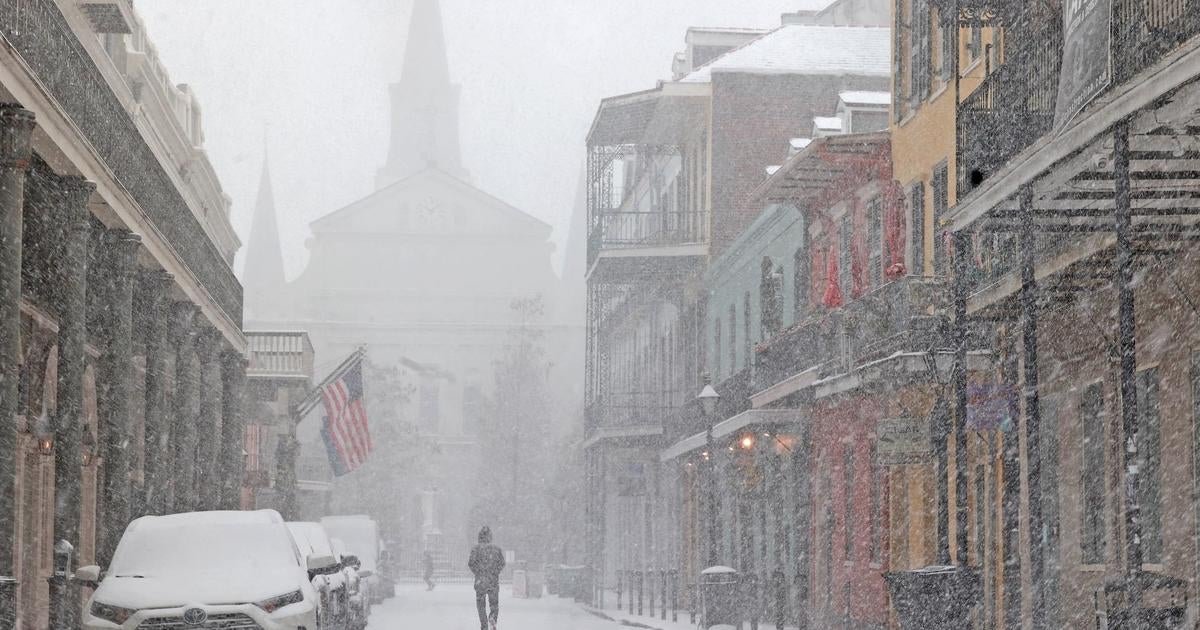 Rare winter storm, snow hits parts of the South