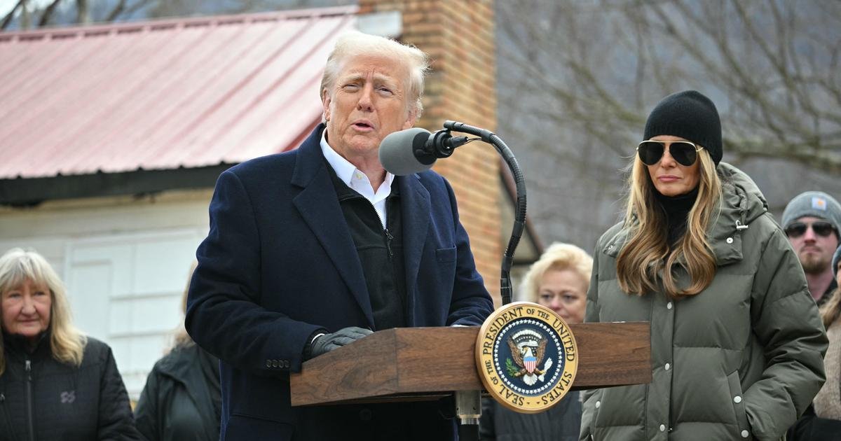 Trump floats "getting rid of FEMA" as he visits North Carolina and California disaster areas