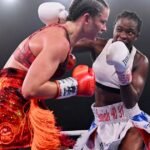 Tiara Brown, a 36-year-old former Florida police officer, upsets Australian Skye Nicolson to win WBC featherweight title