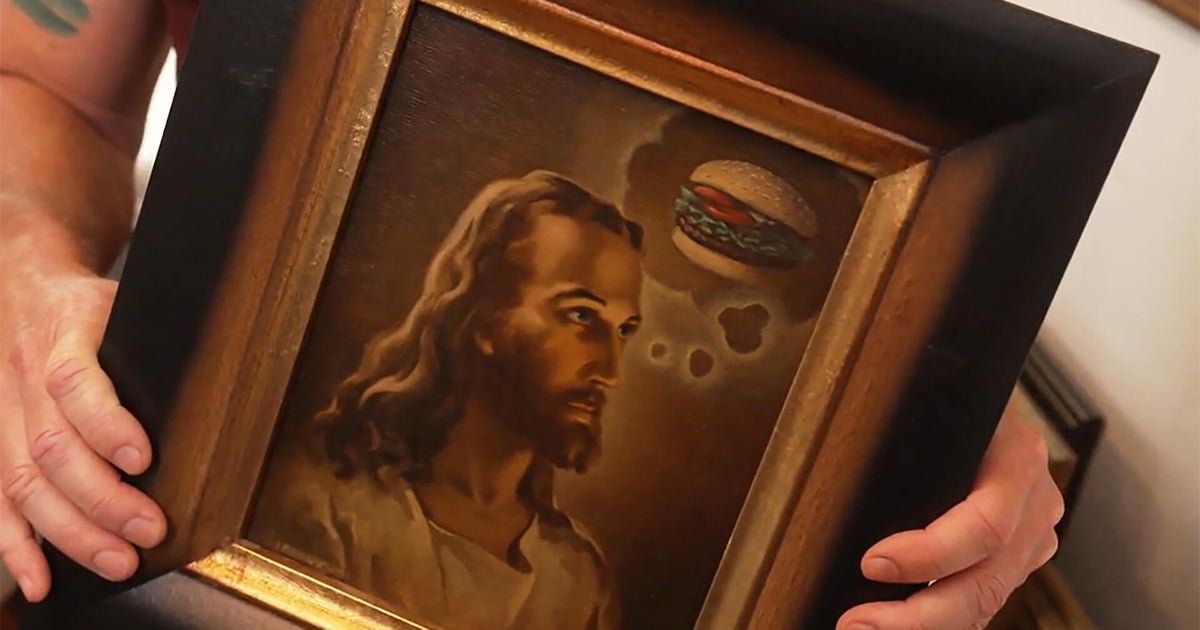 Jason Jones' altered thrift store art