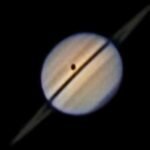 Backyard telescope captures rare eclipse on Saturn