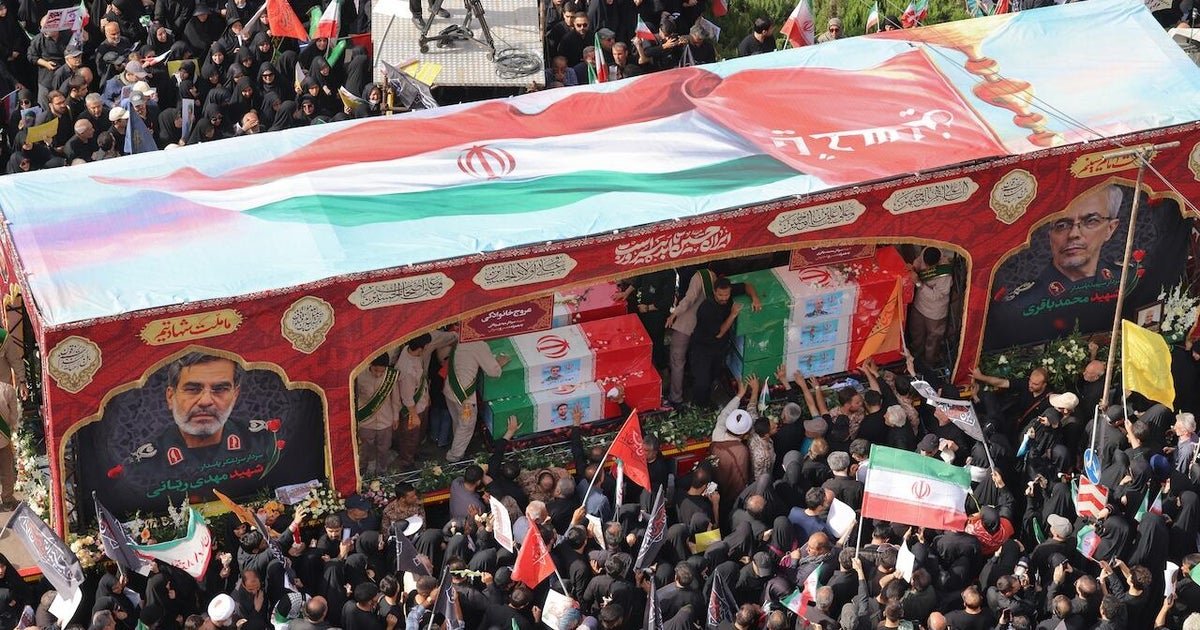 Iran holds state funeral for prominent military leaders killed during 12-day war with Israel