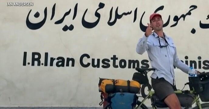 American cyclist who got trapped in Iran talks about his tense escape as Israeli "bombs kept falling"
