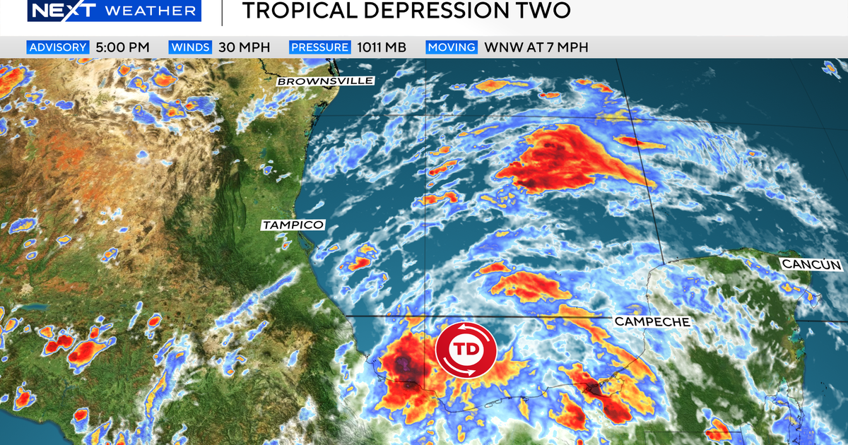 Tropical Depression 2 forms in western Gulf, forecast to strengthen into tropical storm before reaching Mexico