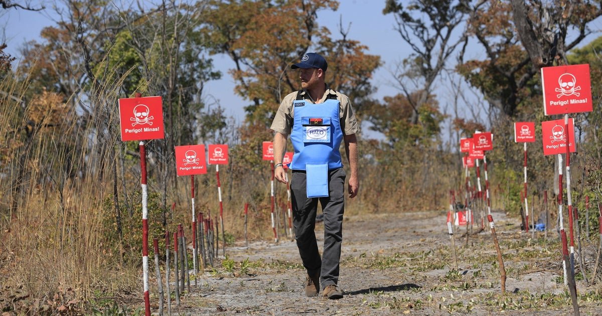 Prince Harry walks through minefield in Angola, continuing Diana's advocacy