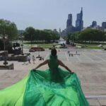 Philadelphia native turns viral "flying dress" photo shoot trend into movement of self-love