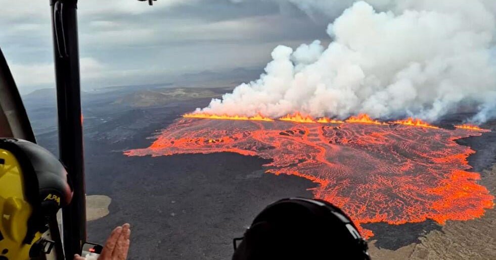 Volcanic eruption in Iceland forces tourists to evacuate Blue Lagoon, as lava flows near town of Grindavik